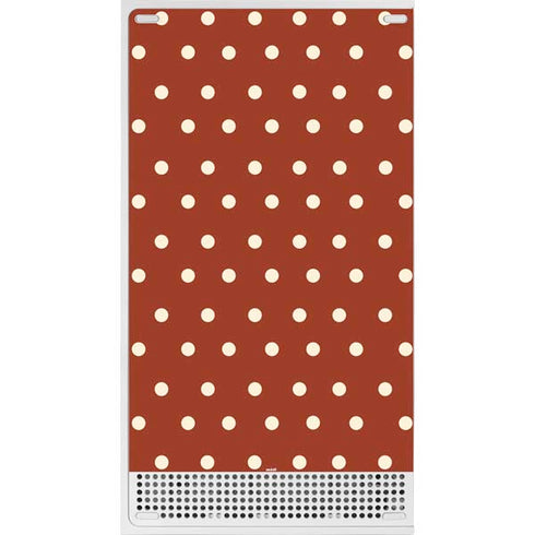 Neutral Polka Dots Xbox Series S Console Skin